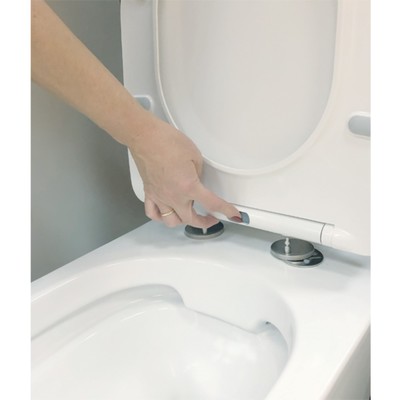 Унитаз подвесной COMFORTY 103, безободковый, сиденье дюропласт, softclose тонкое, быстросъёмное