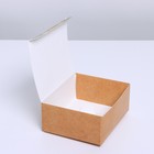 Коробка подарочная сборная, упаковка, «Цветы», 12 х 10 х 5 см - Фото 4