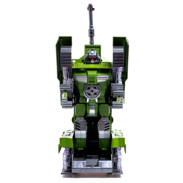 Робот радиоуправляемый «Танк», трансформируется, стреляет присосками, цвета МИКС 52017
