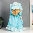 Кукла коллекционная «Леди Виктория в голубом платье с рюшами», 40 см - фото 43717558