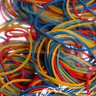 Банковская резинка, 200 г, диаметр 60 мм, длина 95 мм, сечение 1.7×1.7 мм, МИКС, в пакете 7184525