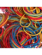 Банковская резинка цветная, 1000 грамм, длина 95 мм, диаметр - 60 мм, сечение 1.7×1.7 мм 7184527