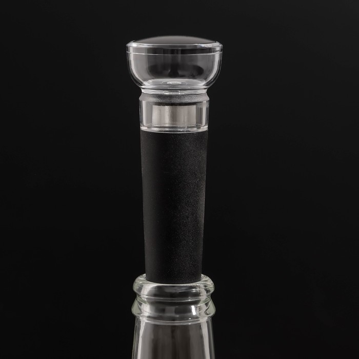 Набор для вина Доляна Crystal wine, 2 предмета: пробка, аэратор - фото 1905893004