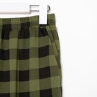 Костюм домашний (футболка, брюки) мужской, цвет зелёный, размер 48 - фото 27454079