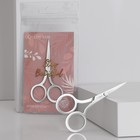 Ножницы маникюрные «Stay beautiful», прямые, узкие, 9 см, цвет серебристый - Фото 1