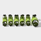 Овощерезки Доляна «Палитра», набор 12 шт., нержавеющая сталь, зелёные - Фото 4