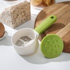 Овощерезка фигурная «Теннис», цвет белый, зелёный 7330628