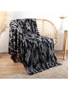 Плед флисовый «Этель. Серый камуфляж», 130×150 см, флис 160 г/м² - Фото 4