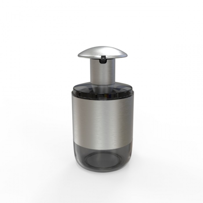 Гигиенический дозатор для жидкого мыла HYGIENIC, цвет прозрачно-чёрный, 9х9х18 см - Фото 1