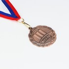 Медаль призовая 001, d= 5 см. 3 место. Цвет бронза. С лентой - Фото 2