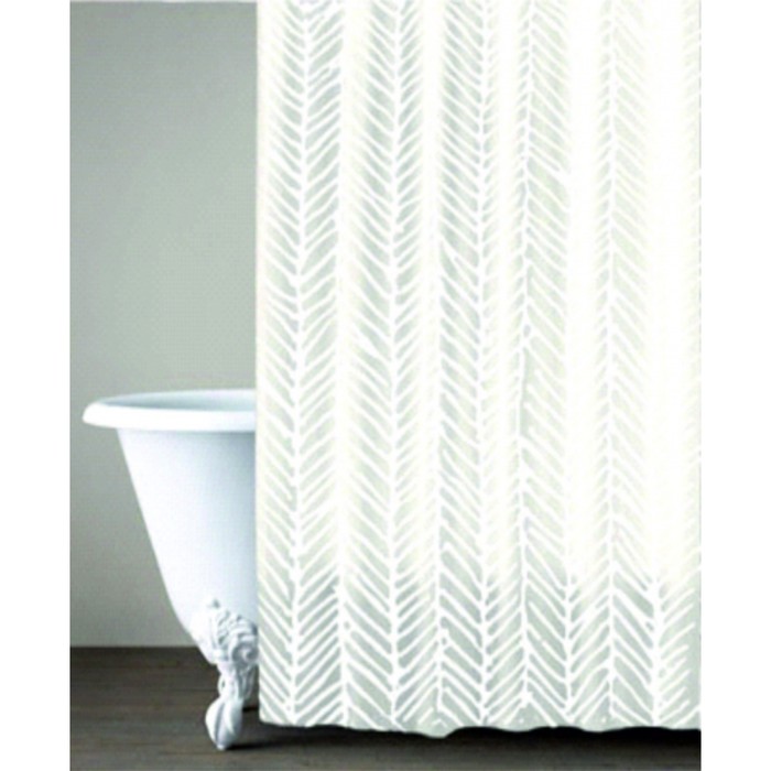 Штора для ванной Skandi, с утяжелителем, 180х200 см, PLE, ткань полиэстер - Фото 1