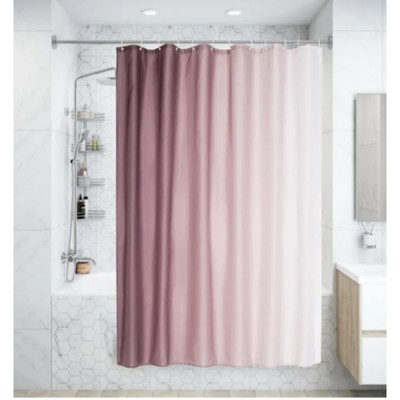 Штора для ванной Sharm, 180х200 см, PLE, цвет фиолетовый