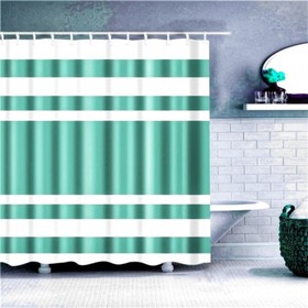 Штора для ванной Velvet, 180х200 см, PLE, цвет мятный