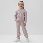 Костюм детский (толстовка, брюки) KAFTAN "Basic line" размер 36 (134-140см), лиловый - фото 9482262