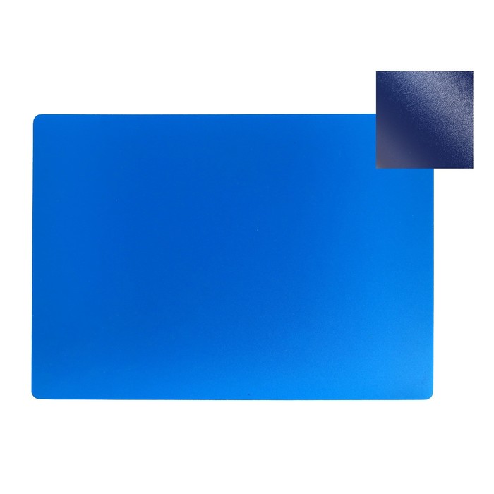 Накладка на стол пластиковая А4, 339 х 244 мм, 500 мкм, прозрачная, тёмно-синяя (подходит для ОФИСА) - Фото 1