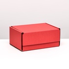 Коробка самосборная, красная, 22 х 16,5 х 10 см - фото 318717091