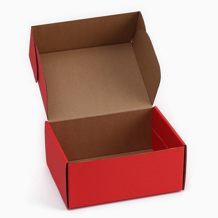 Коробка самосборная, красная, 22×16.5×9.5 см Коробка самосборная, красная, 22×16.5×9.5 см