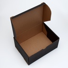 Коробка самосборная, чёрная, 22×16.5×9.5 см - Фото 2