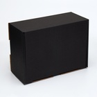 Коробка самосборная, чёрная, 22×16.5×9.5 см - Фото 3
