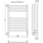 Полотенцесушитель электрический TERMINUS «Енисей» П9, 500×700 мм, sensor quick touch, хром - Фото 3