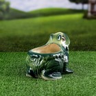 Кашпо фигурное "Жаба", зелено-желтое, керамика, 1.3 л - Фото 4