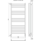 Полотенцесушитель электрический TERMINUS «Сицилия» П15, 500×1300 мм, sensor quick touch, хром - Фото 3