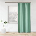 Штора блэкаут портьерная Witerra «Матовый», 135×260 см, мятная - Фото 1