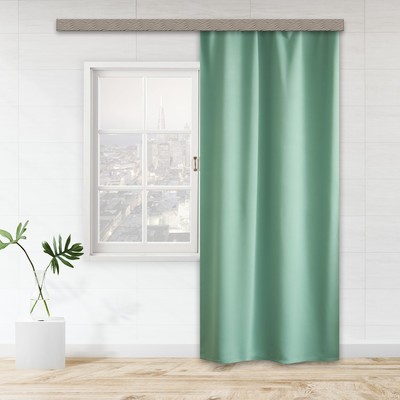 Штора блэкаут портьерная Witerra «Матовый», 135×260 см, мятная