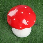 Садовая фигура "Гриб мухомор", керамика, 20 см - Фото 2