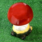 Садовая фигура "Гриб Боровик на пне", керамика, 18х17х24 см, микс - Фото 3