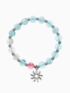 Браслет «Радость» солнце, цвет бело-голубой в серебре, d=7 - Фото 1