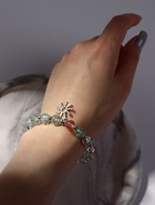 Браслет «Радость» солнце, цвет бело-голубой в серебре, d=7 - Фото 2