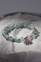 Браслет «Радость» солнце, цвет бело-голубой в серебре, d=7 - Фото 3