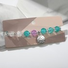 Браслет «Радость» монетка, цвет бело-голубой, d=7 - Фото 2