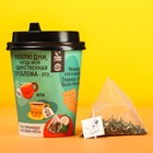 Чай в пирамидке «Проблема», вкус: кокосовая мята, 3 г. - Фото 1