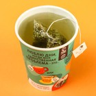 Чай в пирамидке «Проблема», вкус: кокосовая мята, 3 г. - Фото 5