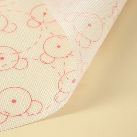 Силиконовый коврик армированный «Макарон.Ушки», 42×29.5 см