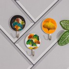 Крючок на липучке «Лепестки», 3 шт, цвет МИКС - фото 44882168