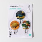 Крючок на липучке «Лепестки», 3 шт, цвет МИКС - фото 44882170