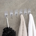 Крючки самоклеящиеся Доляна «Классика», 6 шт., прозрачные - Фото 12