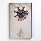 Часы-картина настенные, серия: Кухня "Время для кофе", плавный ход, 35 х 57 см - фото 321309887