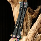 Нож-бабочка "Шершень" сталь - 420, рукоять - сталь, 21 см - Фото 5