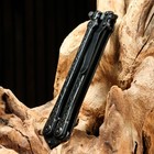 Нож-бабочка "Богомол" черный, сталь - 440, рукоять - сталь, 20 см - Фото 7