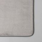 Коврик для ванной с эффектом памяти SAVANNA Memory foam, 60×90 см, цвет серый - Фото 3
