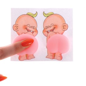 Антистресс - наклейка «Попка. Малыш», в наборе 2 мялки (комплект 20 шт)