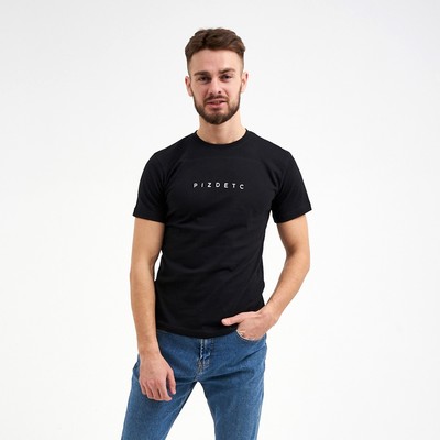 Футболка мужская KAFTAN Pizdec, размер 52, чёрная