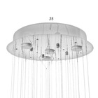 Светильник каскад Илария GU10 5Вт хром 40х40х70 см BayerLux - Фото 6