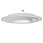 Люстра с ПДУ 2045/1 LED 160Вт диммер белый d.50 см BayerLux - фото 36645959