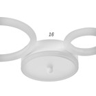 Люстра с ПДУ 2032/2 LED 54 Вт белый 55×28×4.5 см BayerLux - фото 3768540