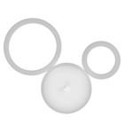 Люстра с ПДУ 2032/2 LED 54 Вт белый 55×28×4.5 см BayerLux - фото 3768546